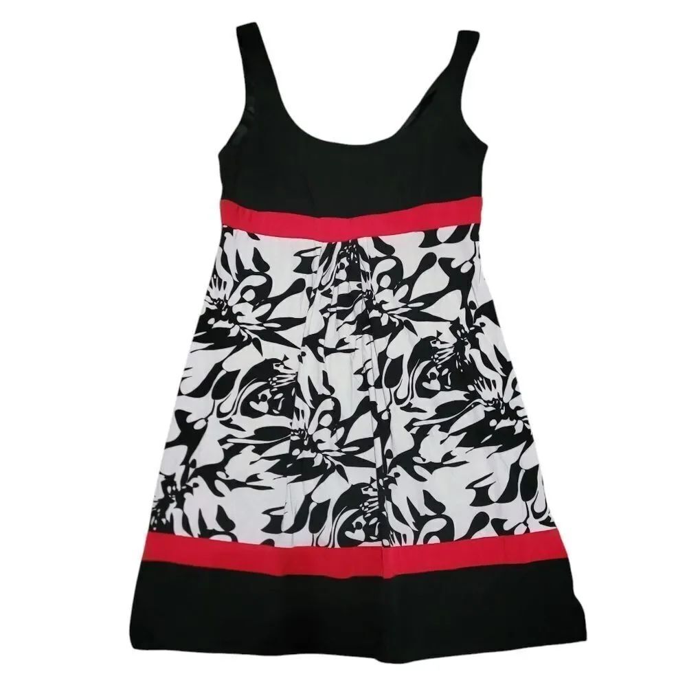 Dressbarn Black White And Red Slip Dress